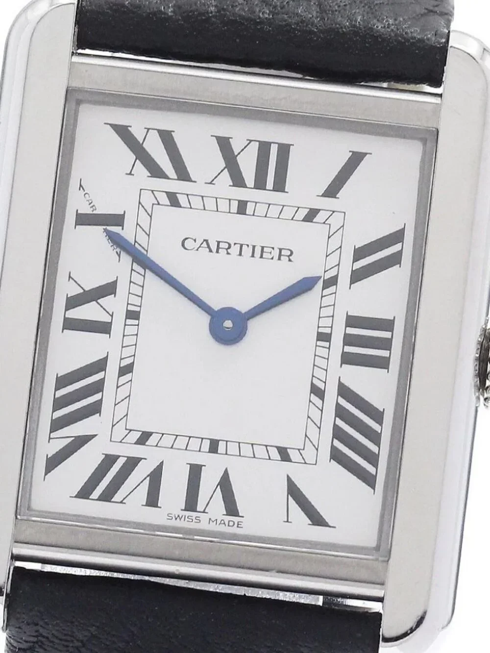 CARTIER Tank solo SM WSTA0030 Silver Dial Quartz Ladies Watch_972682